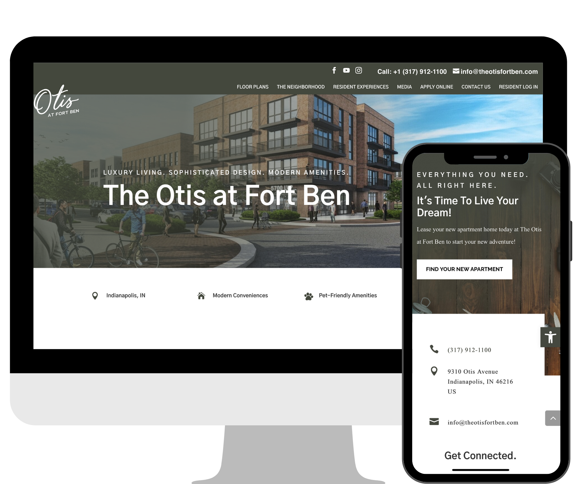 The Otis at Fort Ben Device Mock Ups